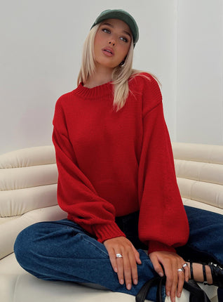 Classy Red Sweater