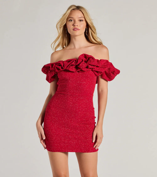 Sparkle Ruffle Dress