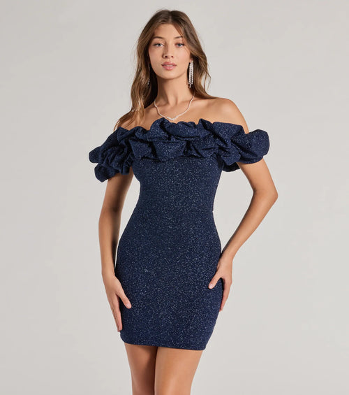 Sparkle Ruffle Dress