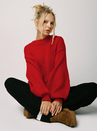 Classy Red Sweater