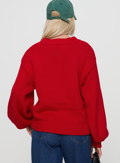 Classy Red Sweater