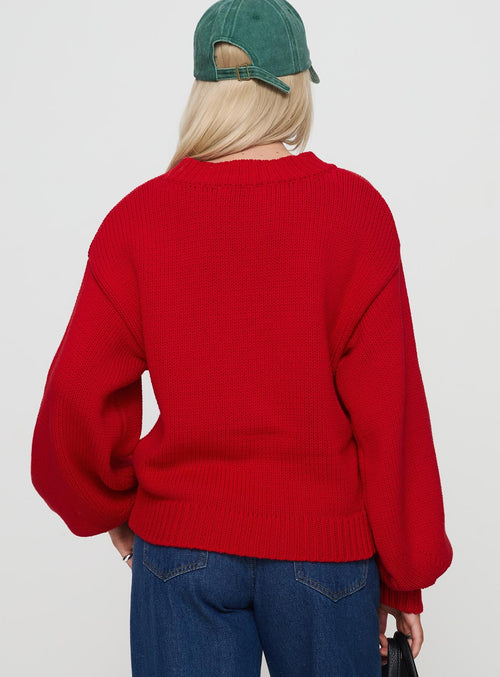 Classy Red Sweater
