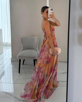 BloomLace Maxi Dress