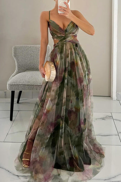 BloomLace Maxi Dress