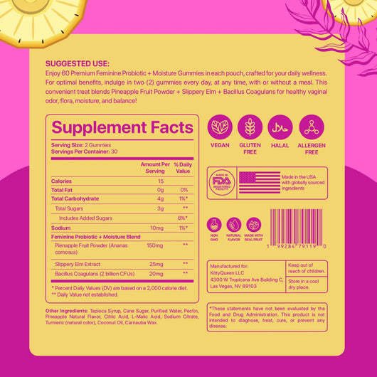 Banex™ Slippery Kitty Vaginal Probiotic Gummies