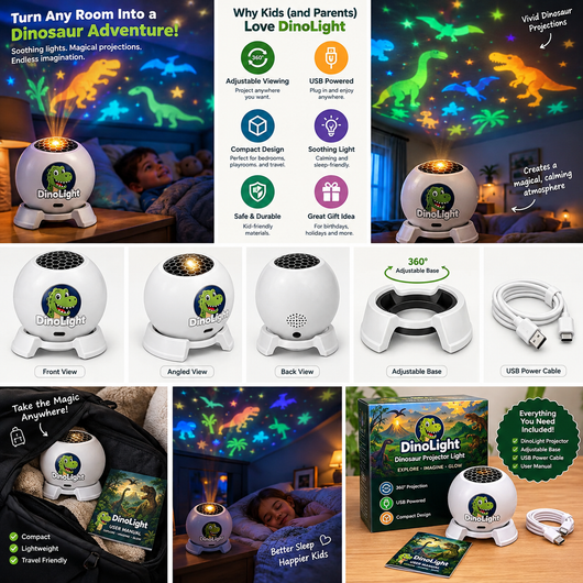 Dinosaur Night Light Projector