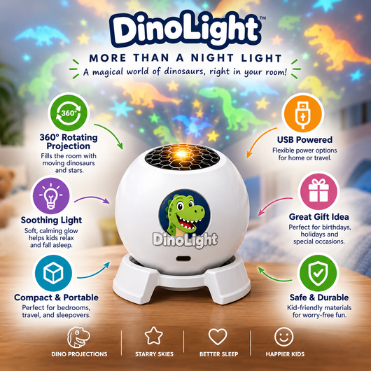 Dinosaur Night Light Projector