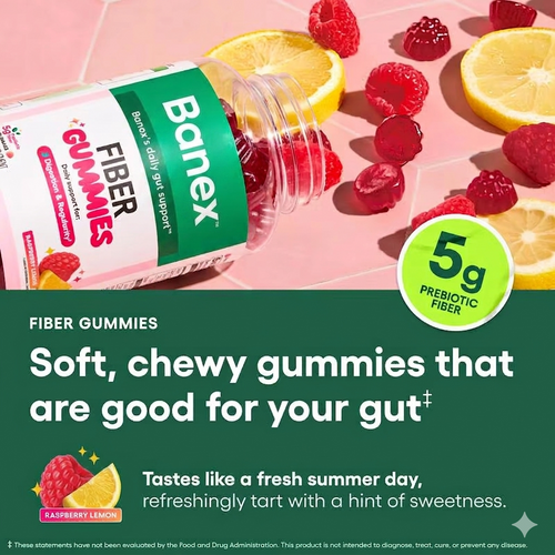 Banex Fiber Gummies – Daily Prebiotic Fiber for Gut Health