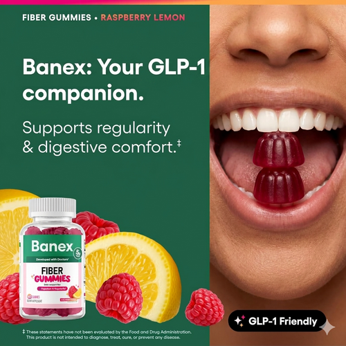 Banex Fiber Gummies – Daily Prebiotic Fiber for Gut Health