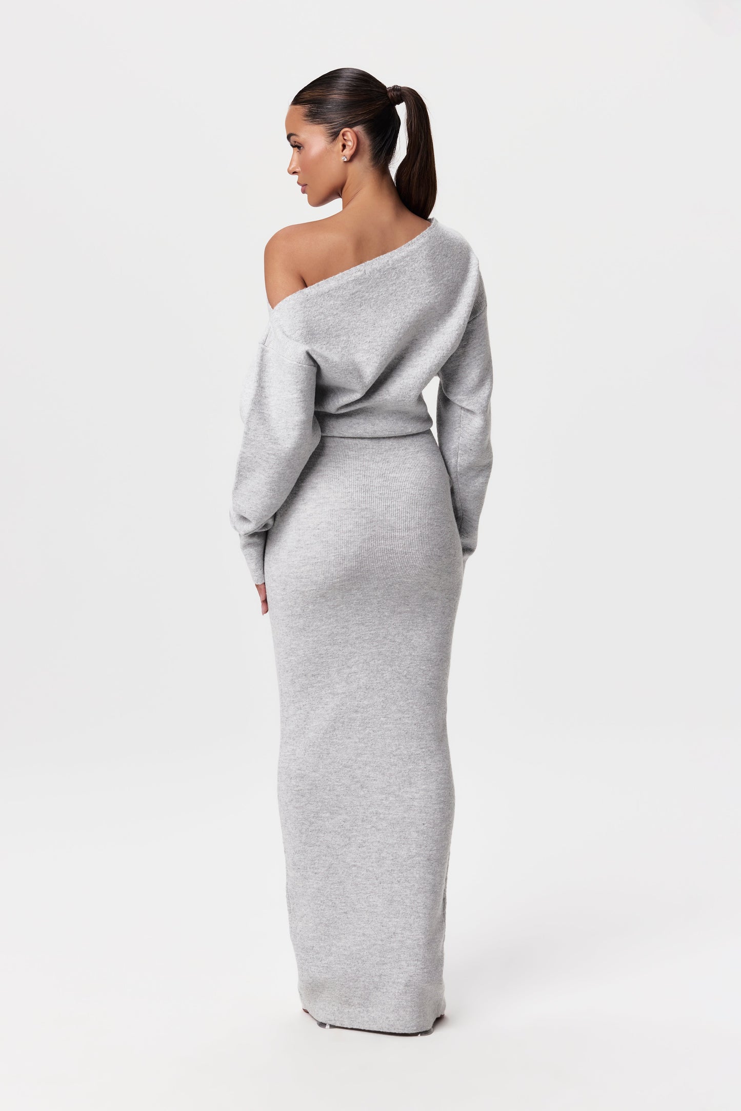 Off-Shoulder Sweater Dress