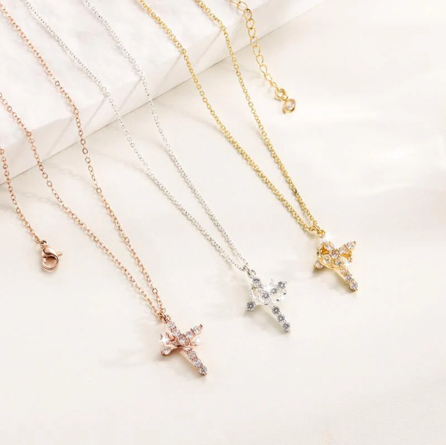 Cross Crown Necklace