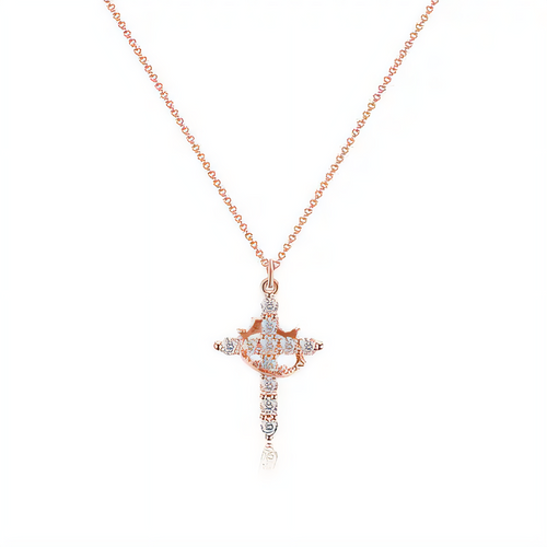 Cross Crown Necklace