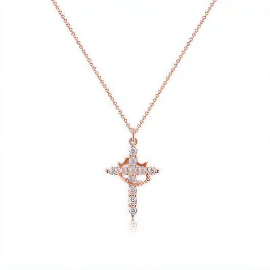 Cross Crown Necklace