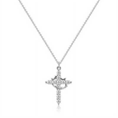 Cross Crown Necklace