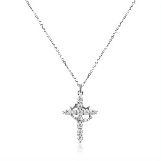 Cross Crown Necklace