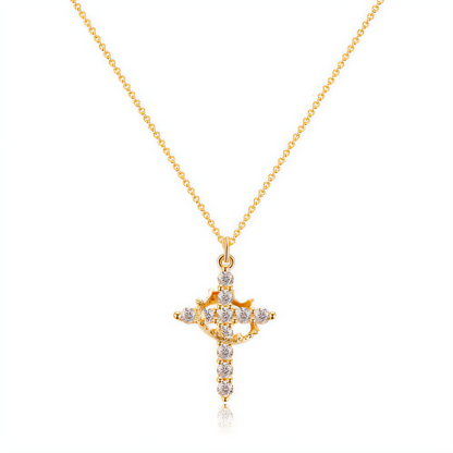 Cross Crown Necklace