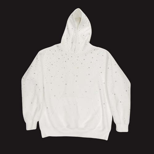 Premium Rhinestone Sparkle Hoodie — Y2K Streetwear | Unisex + Party Ready Look