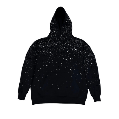Premium Rhinestone Sparkle Hoodie — Y2K Streetwear | Unisex + Party Ready Look