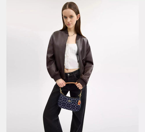 Teri Denim Shoulder Bag