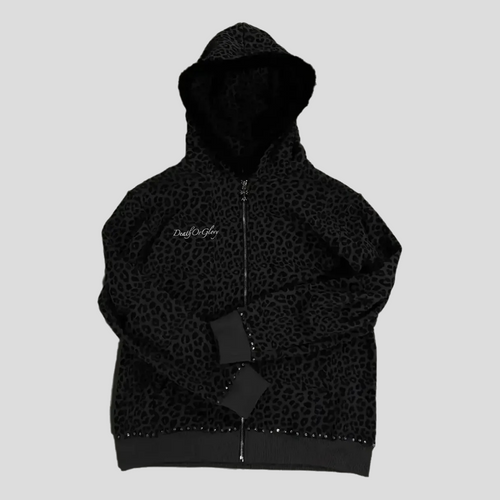 Leopard Print Zip-up Hoodie + Free Sweats