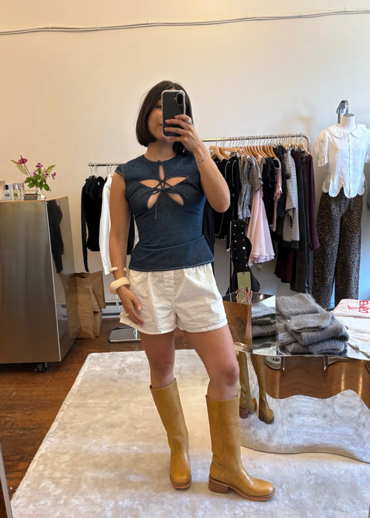 Denim Star Top