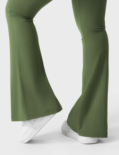 Flared Leggings With Pockets