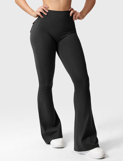 Flared Leggings With Pockets