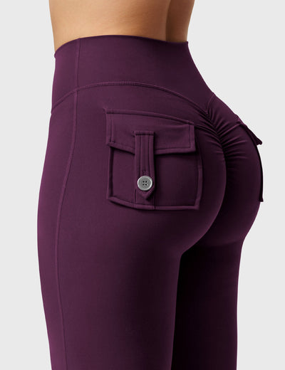 Flared Leggings With Pockets
