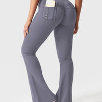 Flared Leggings With Pockets