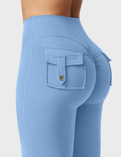 Flared Leggings With Pockets