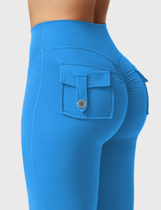 Flared Leggings With Pockets